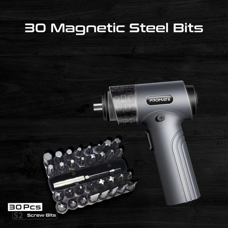 Promate - Promate Wireless Electric Screwdriver Kit (36 - Pieces) - Cle Market