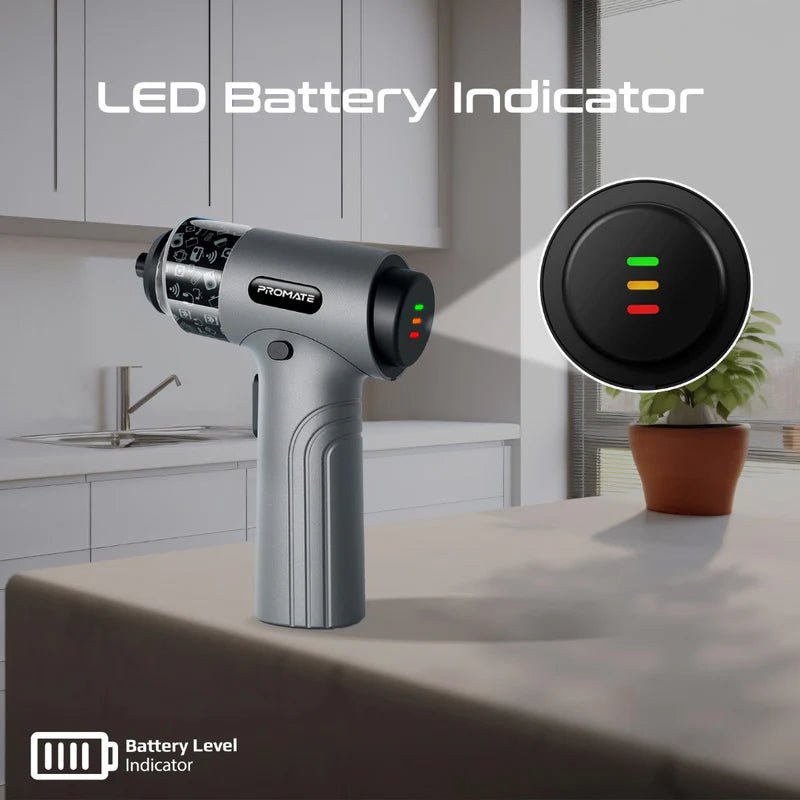 Promate - Promate Wireless Electric Screwdriver Kit (36 - Pieces) - Cle Market