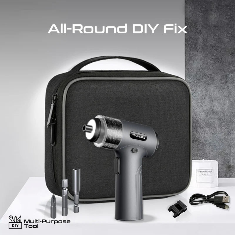 Promate - Promate Wireless Electric Screwdriver Kit (36 - Pieces) - Cle Market