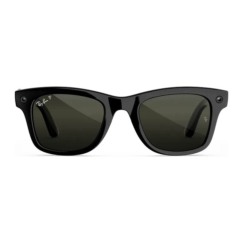 Ray-Ban Meta Wayfarer Gen 3 Shiny Black Polarized GreenStandard