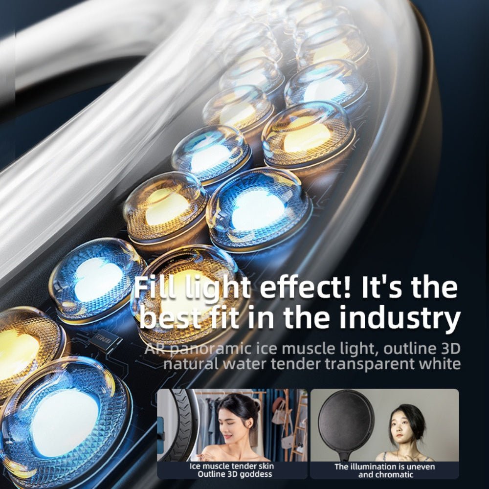 Rtako - Rtako 13 - inch Ring Light with Phone Holder AR - GTB05 - Cle Market