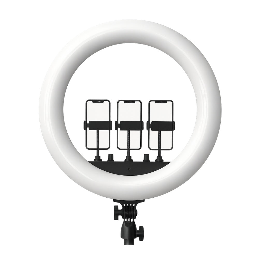Rtako - Rtako 18 - inch Ring Light with 3 Phone Holder - Cle Market