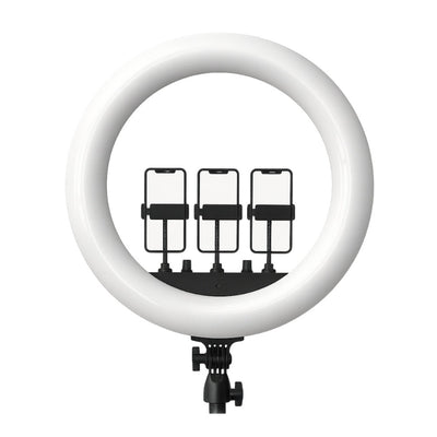 Rtako - Rtako 18 - inch Ring Light with 3 Phone Holder - Cle Market