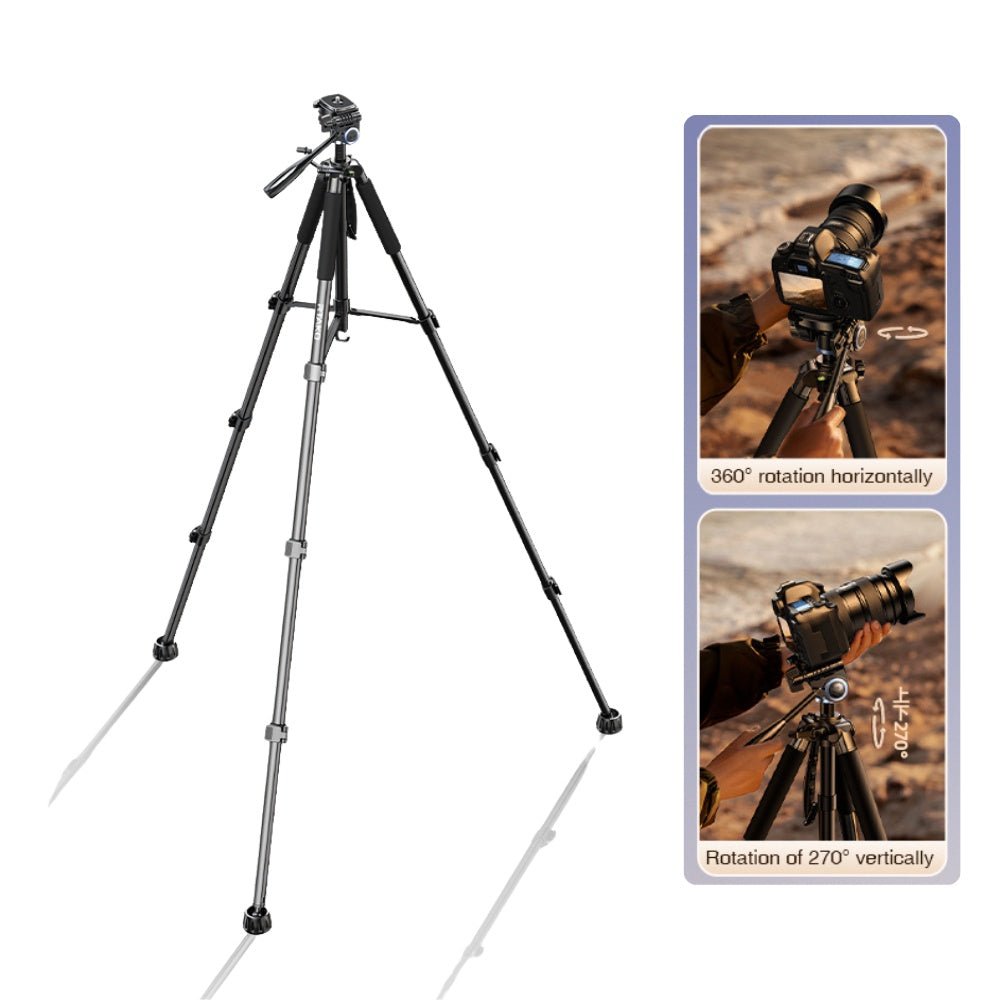 Rtako - Rtako 1.9M Hexagonal Photography Tripod VT - 990S - Cle Market