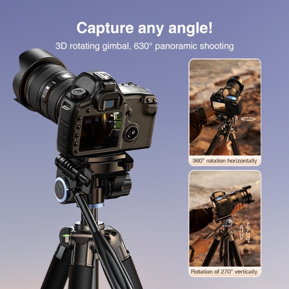 Rtako - Rtako 1.9M Hexagonal Photography Tripod VT - 990S - Cle Market