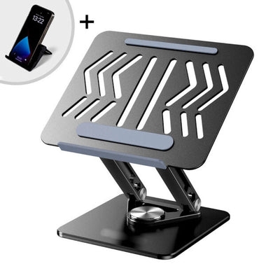Rtako - Rtako Adjustable Laptop Stand Rotating Base RS - CP84 (Black) - Cle Market
