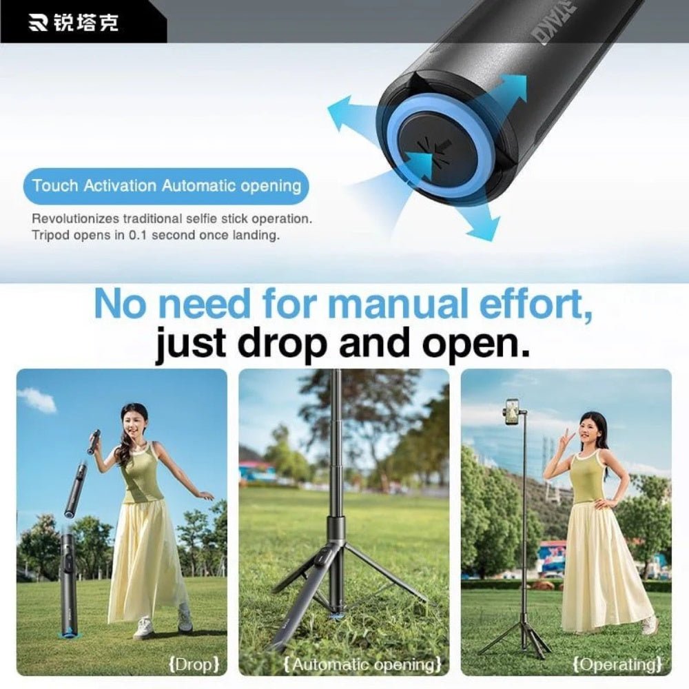 Rtako - Rtako Integrated Selfie Stick RZP001 - AB226 - Cle Market