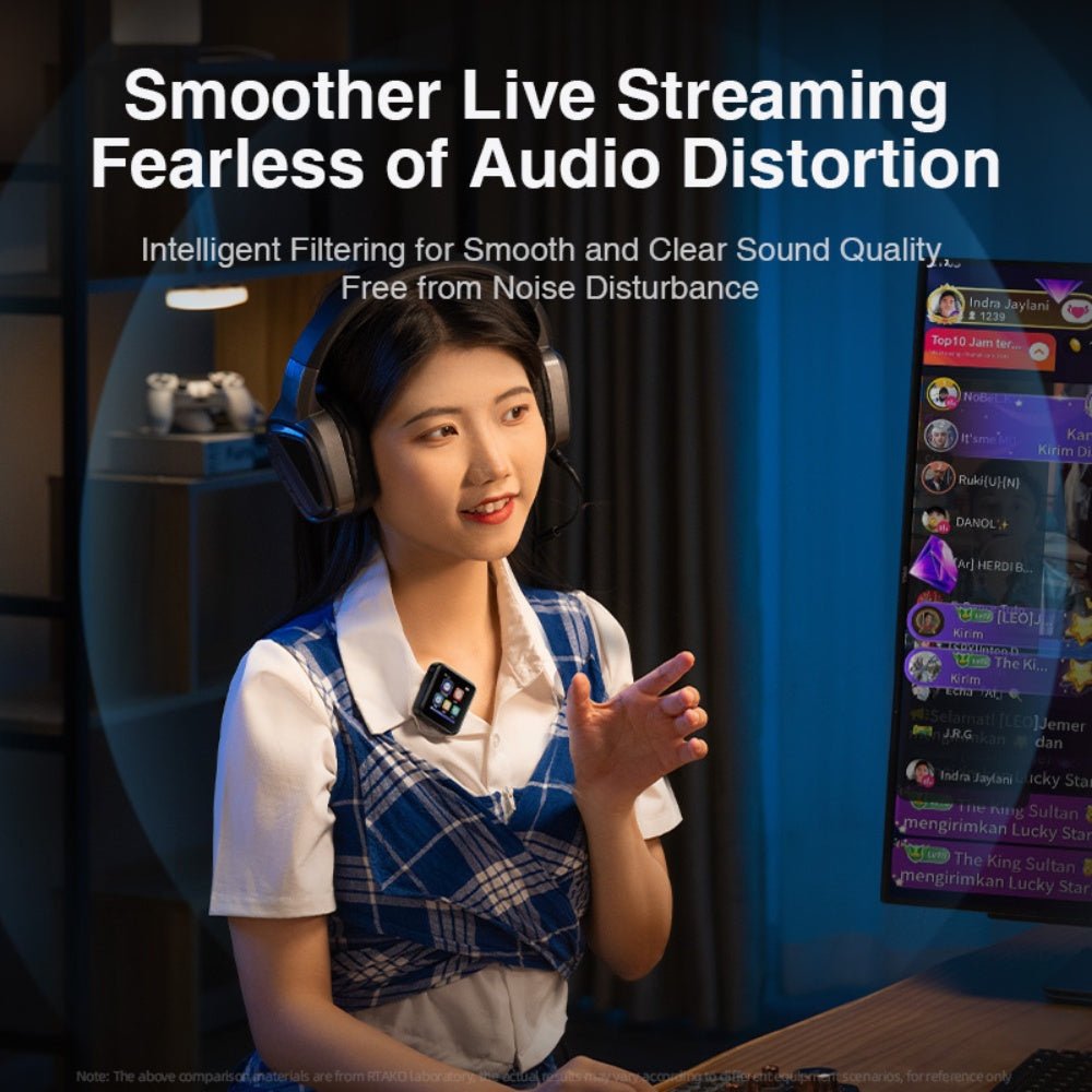 Rtako - Rtako MiCAce K9 95db Strong Noise Reduction Clip Microphone - Cle Market