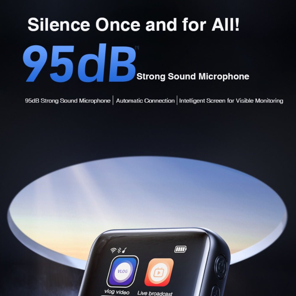 Rtako - Rtako MiCAce K9 95db Strong Noise Reduction Clip Microphone - Cle Market