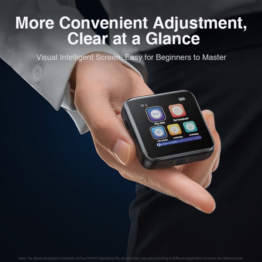 Rtako - Rtako MiCAce K9 95db Strong Noise Reduction Clip Microphone - Cle Market