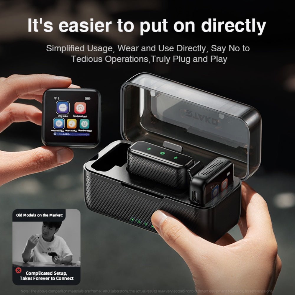 Rtako - Rtako MiCAce K9 95db Strong Noise Reduction Clip Microphone - Cle Market