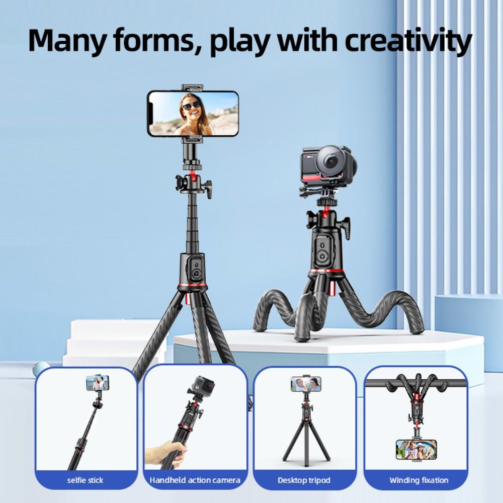 Rtako - Rtako Octopus Extendable Tripod Selfie Stick - Cle Market