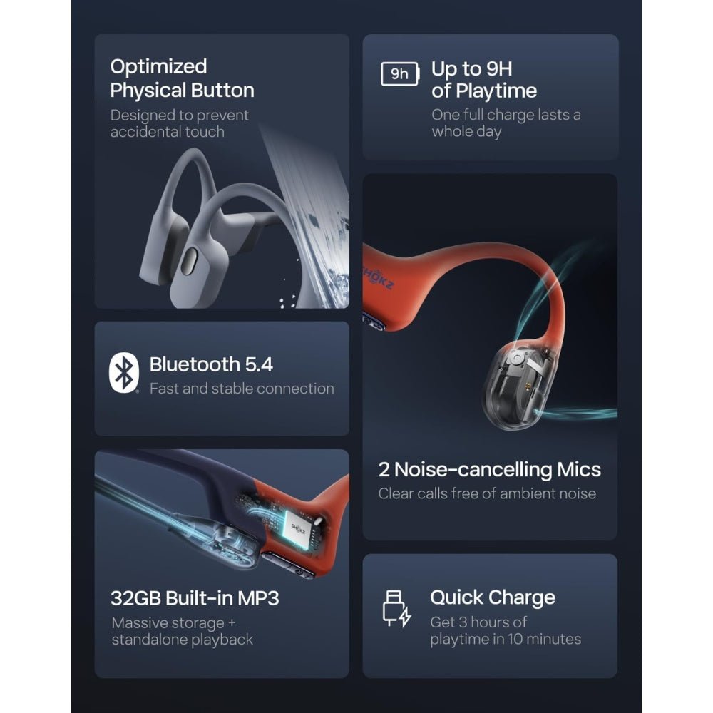 Shokz - Shokz OpenSwim Pro - Cle Market