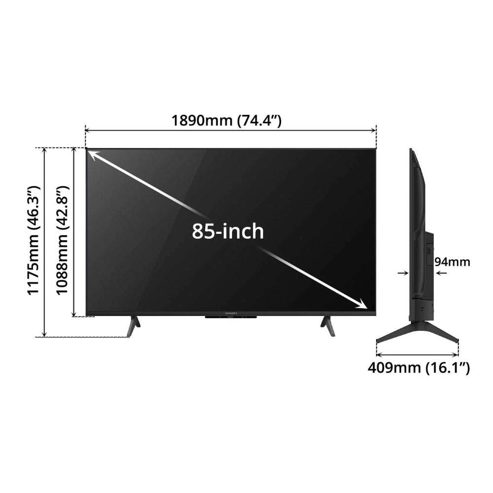 Skyworth - Skyworth 4K UHD android smart LED TV 85 inch - Cle Market