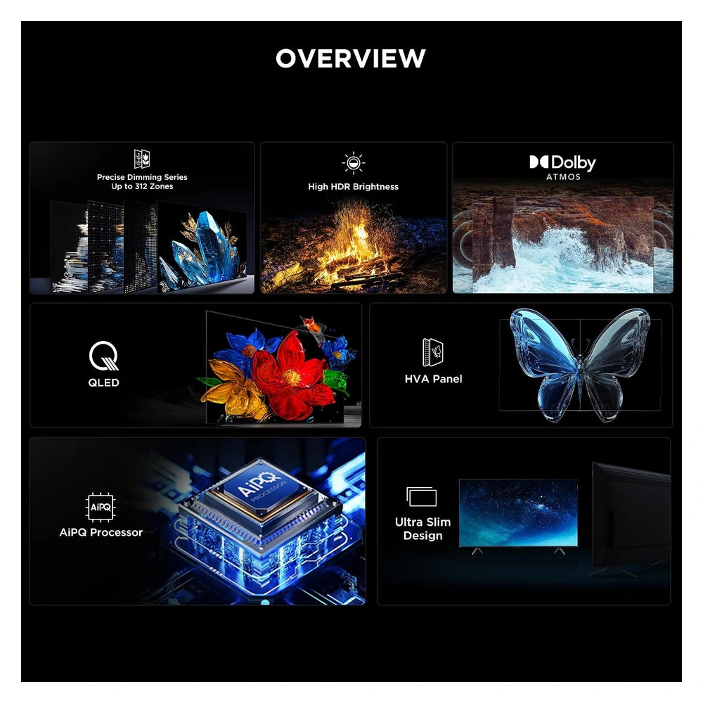 TCL 65C6K 65-Inch 4K QD-Mini LED Google TV