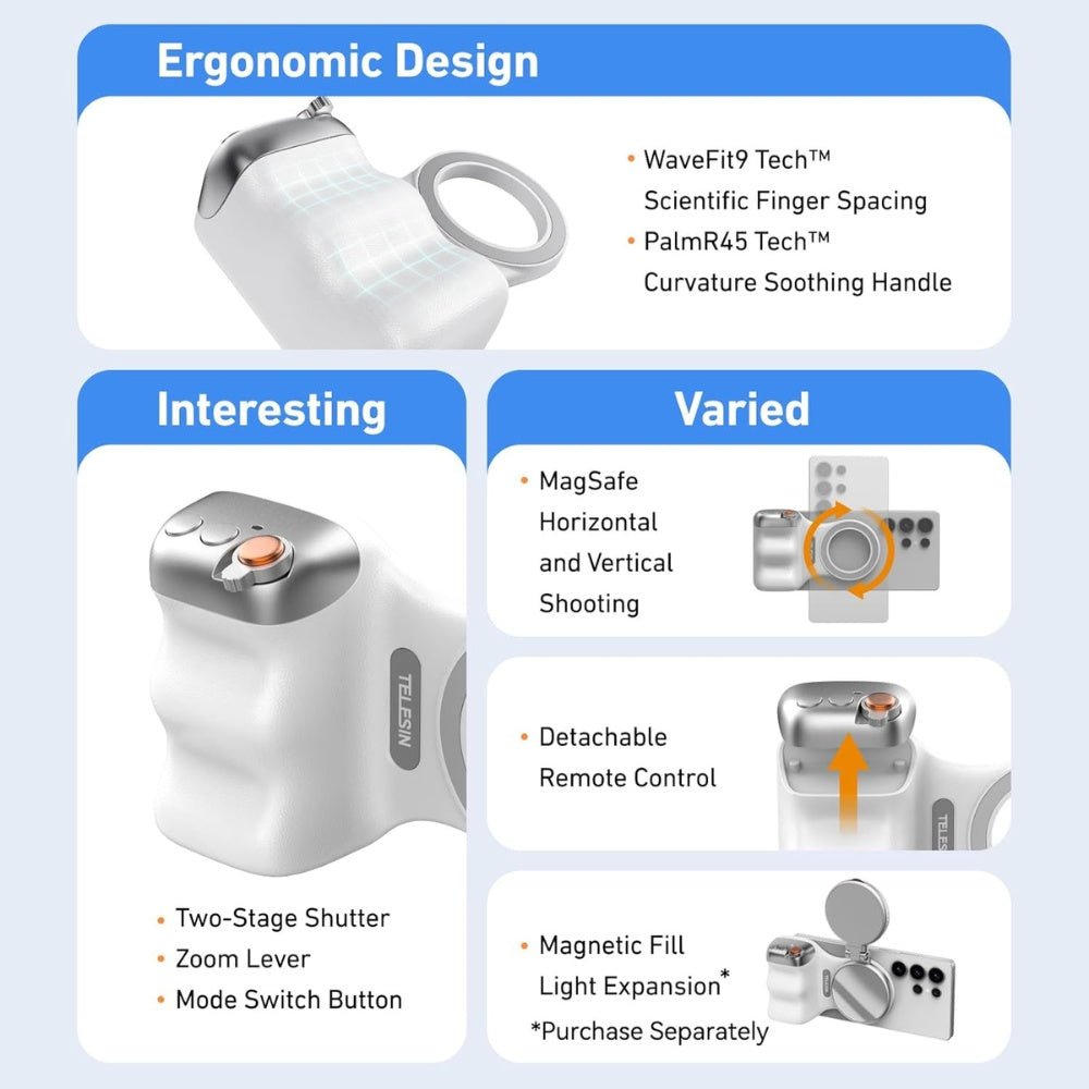 Telesin - Telesin Fun Shot Magnetic Grip - Cle Market