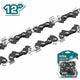 Total TGTSC51201 12-inch chainsaw chain with close-up cutting teeth and packaging
