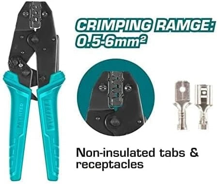 Total THCPC0506 crimping tool with terminal jaws and ergonomic handles