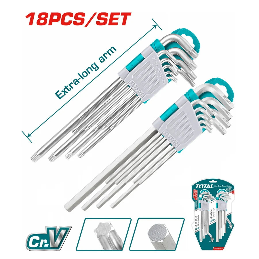 Total THT106KT0181 key set arranged in a compact storage holder