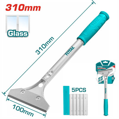 Total THT183201 surface scraper with wide blade and extended grip handle