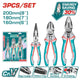 Total THT2K0301S set of 3 pliers with different jaw shapes pictured
