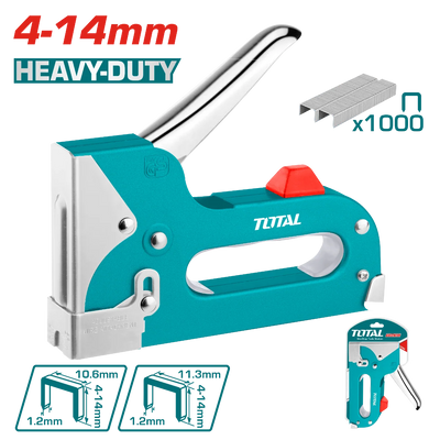 Total THT31142 manual staple gun with operating lever and loading body