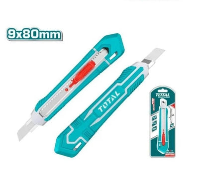 Total THT5110925 snap-off utility knife with sliding segmented blade and ergonomic body