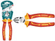 Total THTIP2261 red-and-yellow handled high-leverage diagonal cutting pliers
