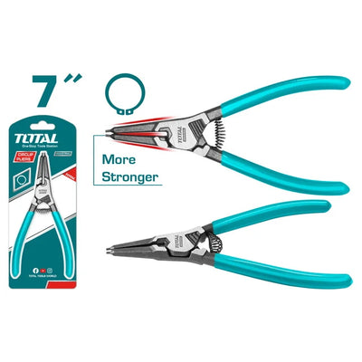 Total THTJ21801 circlip pliers with narrow ring-engaging tips and coated handles