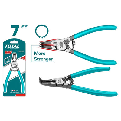 Total THTJ21802 circlip pliers with narrow ring-engaging tips and coated handles