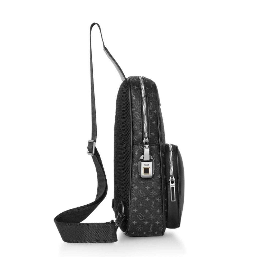 WIWU - WiWu Anti - Theft Fingerprint Lock Crossbody Bag - Cle Market