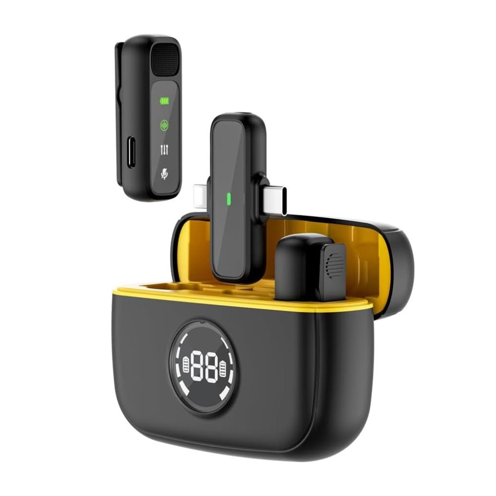 WIWU - WiWU Duo Wireless Mini Microphone (USB - C and Lightning) - Cle Market