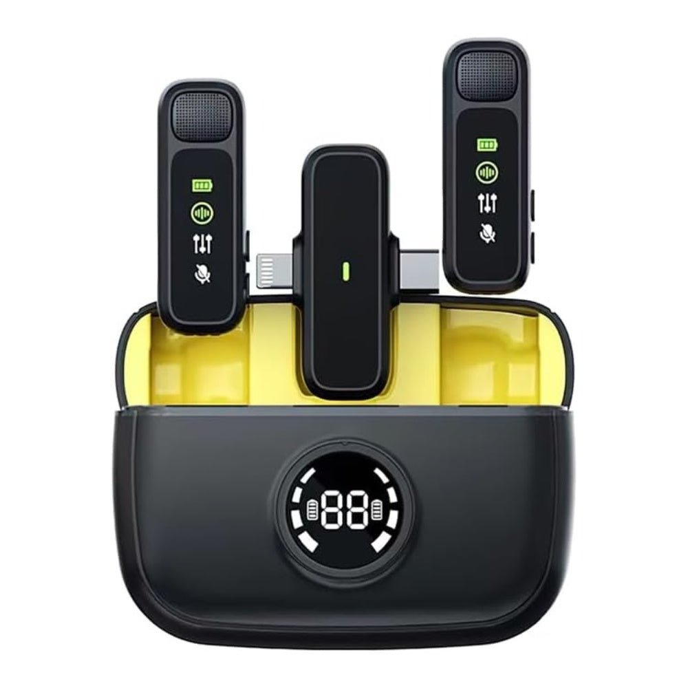 WIWU - WiWU Duo Wireless Mini Microphone (USB - C and Lightning) - Cle Market