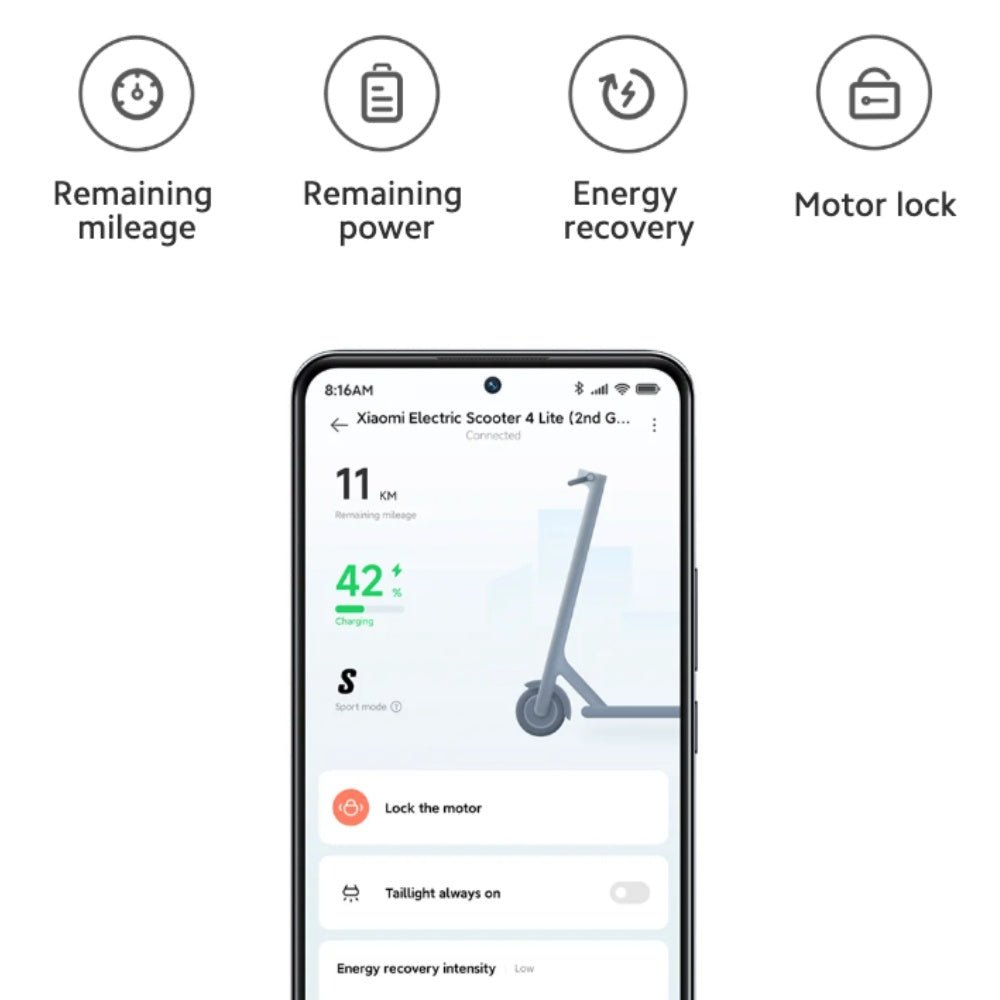 Xiaomi - Xiaomi Electric Scooter 4 Lite (2nd Gen) - Cle Market