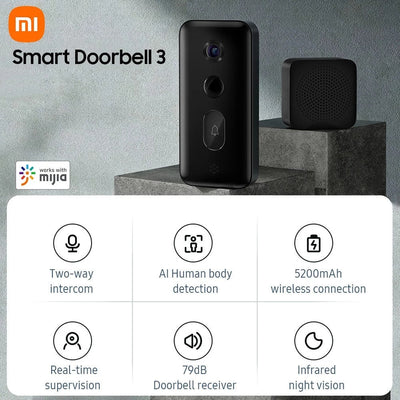 Xiaomi - Xiaomi Smart Doorbell 3 - Cle Market