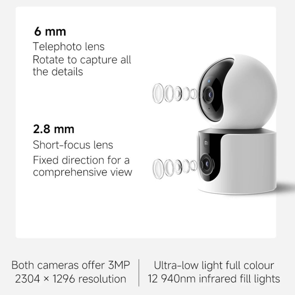 Xiaomi - Xiaomi Smart Indoor Camera C300 Dual - Cle Market