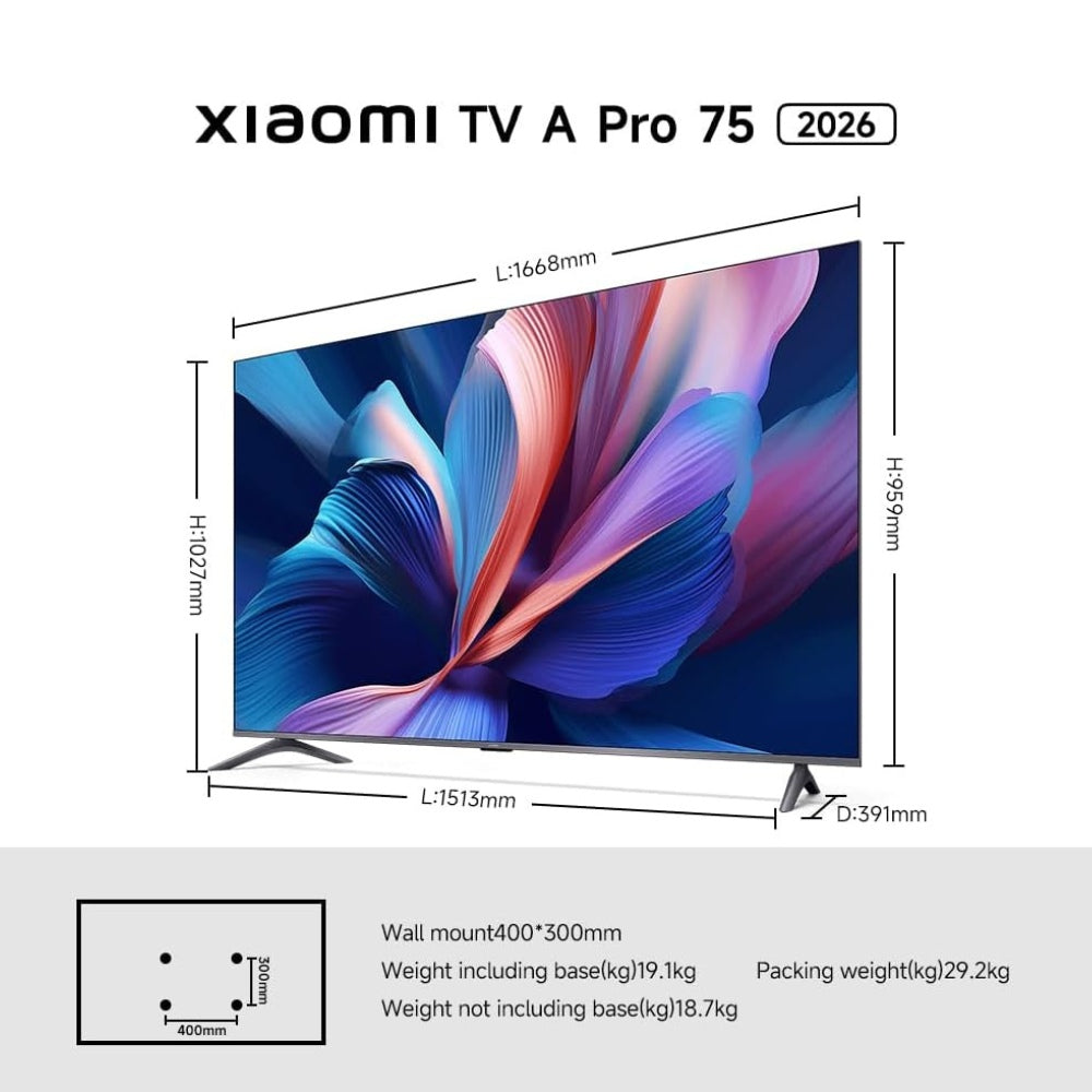 Xiaomi Smart TV A Pro QLED 4K 75" (2026) - Cle Market