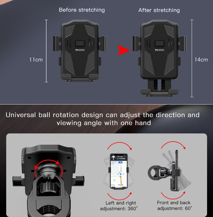Yesido - Yesido C94 Bicycle Bracket Phone Holder - Cle Market